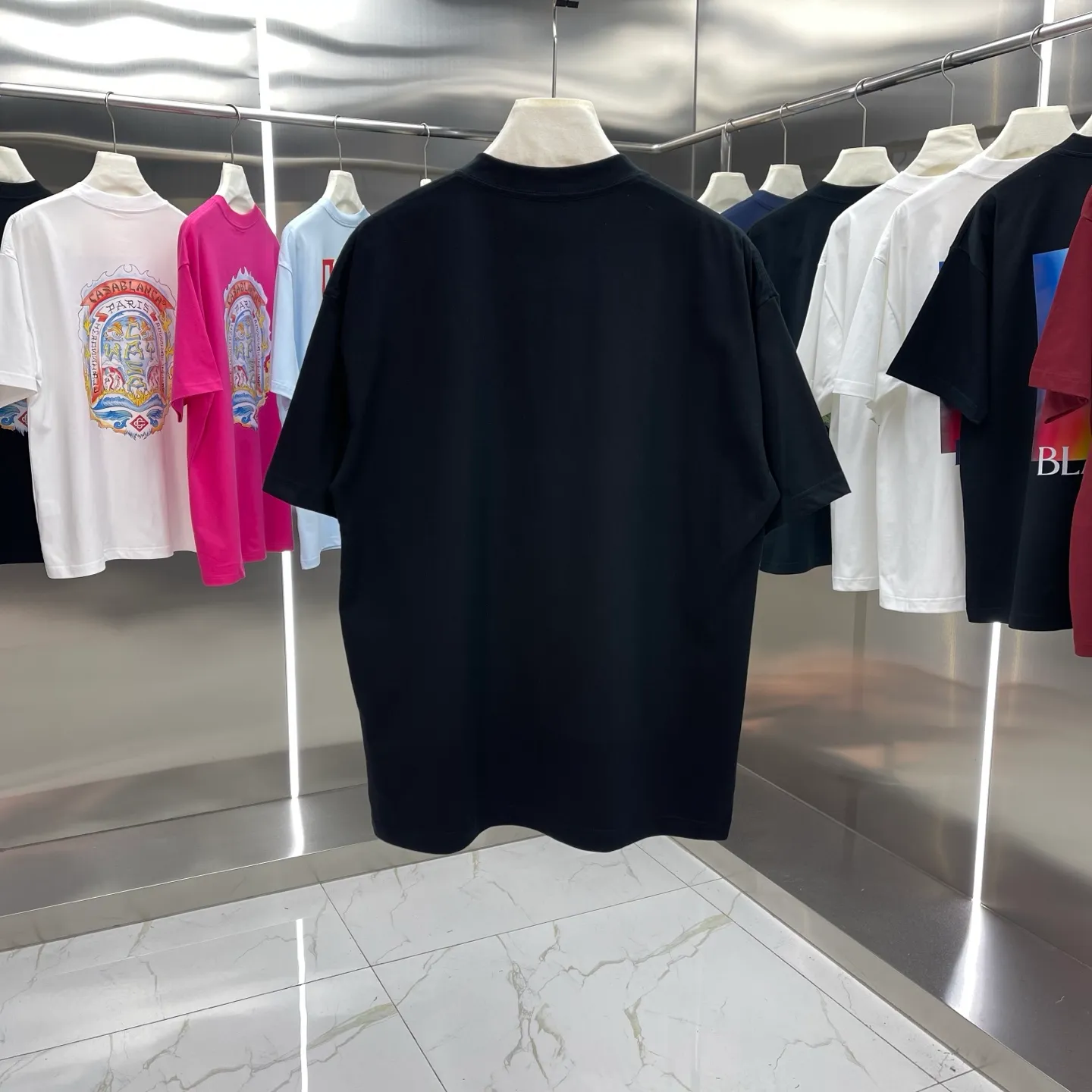 25ss New Arrival Casablanca Classic Series T ～ ， ， 。 ， Classic ， In Stock ！ ：White Black Light Blue Size：S M L XL XXL